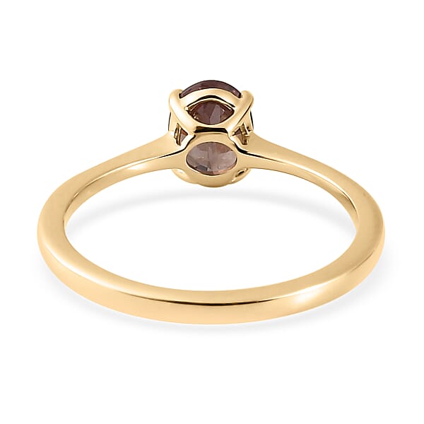 Luxoro 10K Yellow Gold AA Premium Merelani Color Change Garnet Solitaire Ring (Size 5.0) 1.00 ctw