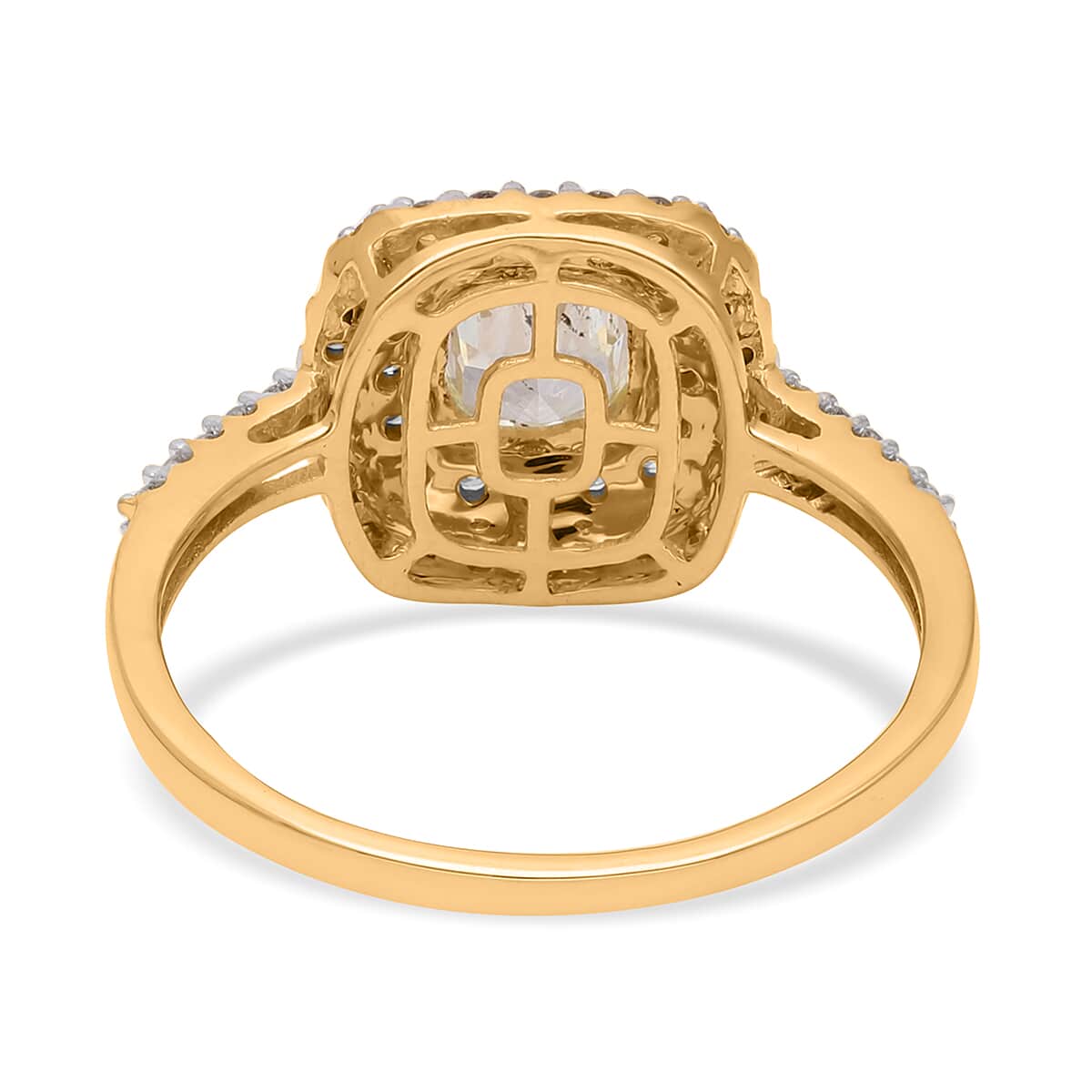 SGL Certified Luxoro 14K Yellow Gold Natural Yellow and White Diamond I1 Ring (Size 11.0) 1.50 ctw image number 4