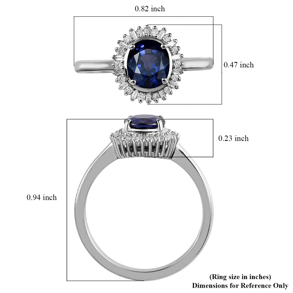 RHAPSODY 950 Platinum AAAA Tanzanian Color Change Sapphire and E-F VS Diamond Ring 3.50 Grams 1.55 ctw image number 5