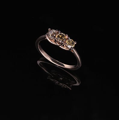 Luxoro 10K Rose Gold Natural Champagne Diamond Ring (Size 11.0) 2.25 Grams 1.00 ctw