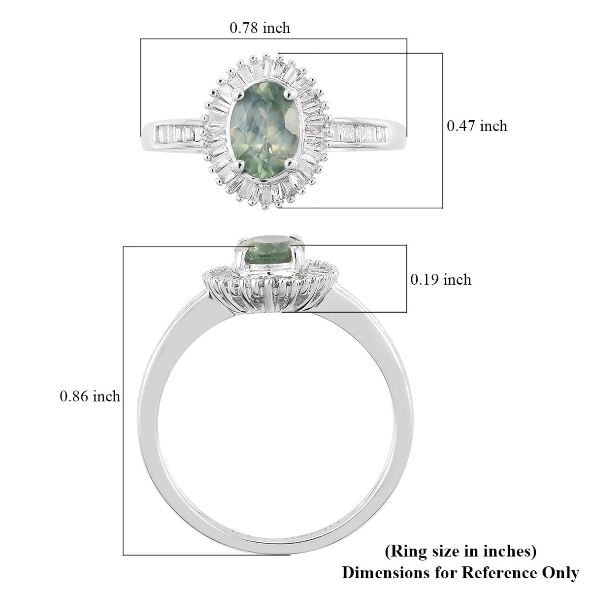 14K W Gold  Alexandrite, White Diamond I3 Main Stone With Surrounding Stone Ring ,  Gold Wt. 2.46 g 1.12 ctw image number 5
