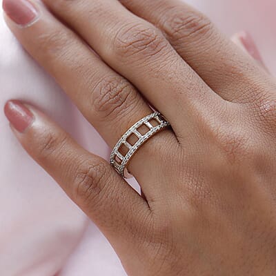 Luxoro 10K Yellow Gold G-H I3 Diamond Band Ring 0.60 ctw