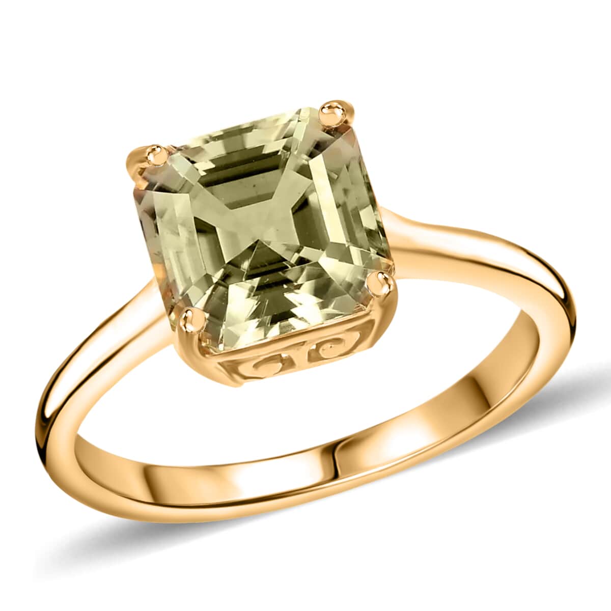 ILIANA 18K Yellow Gold AAA Turkizite Solitaire Ring (Size 10.0) 3.20 Grams 2.90 ctw image number 0