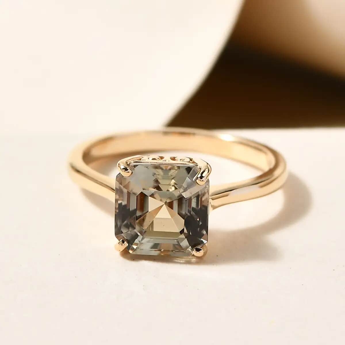 ILIANA 18K Yellow Gold AAA Turkizite Solitaire Ring (Size 10.0) 3.20 Grams 2.90 ctw image number 1