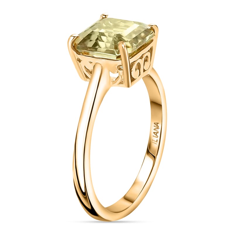 Iliana 18K Yellow Gold AAA Turkizite Solitaire Ring (Size 5.0) 2.80 Grams 3.35 ctw
