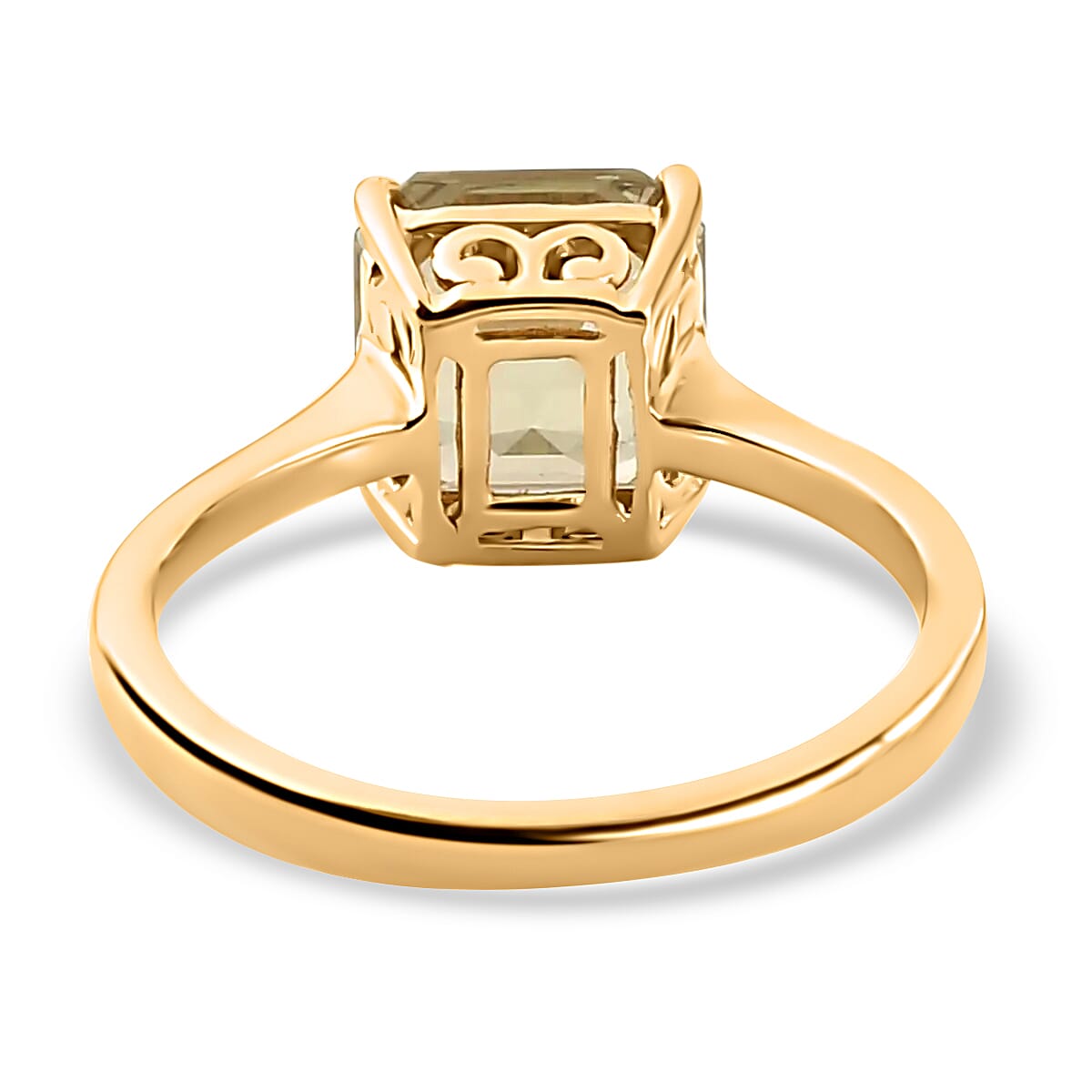 Iliana 18K Yellow Gold AAA Turkizite Solitaire Ring (Size 5.0) 2.80 Grams 3.35 ctw