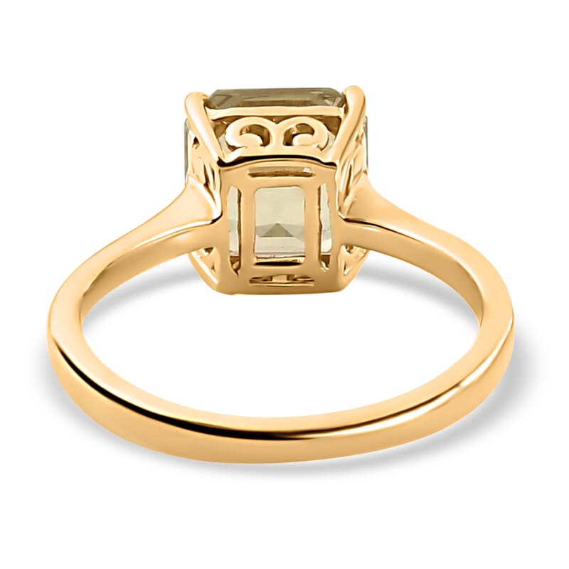 Iliana 18K Yellow Gold AAA Turkizite Solitaire Ring (Size 5.0) 2.80 Grams 3.35 ctw