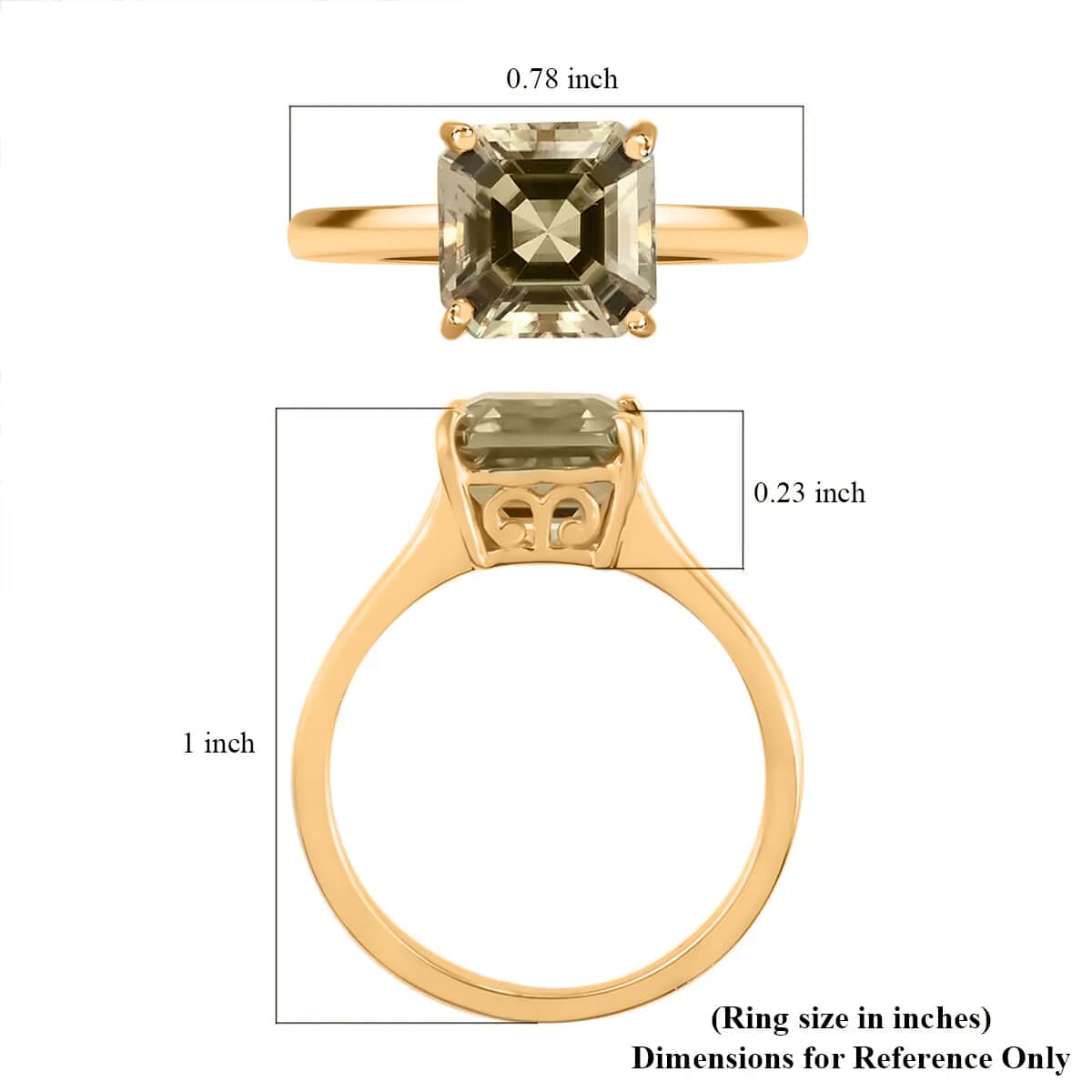 Iliana 18K Yellow Gold AAA Turkizite Solitaire Ring (Size 5.0) 2.80 Grams 3.35 ctw image number 5