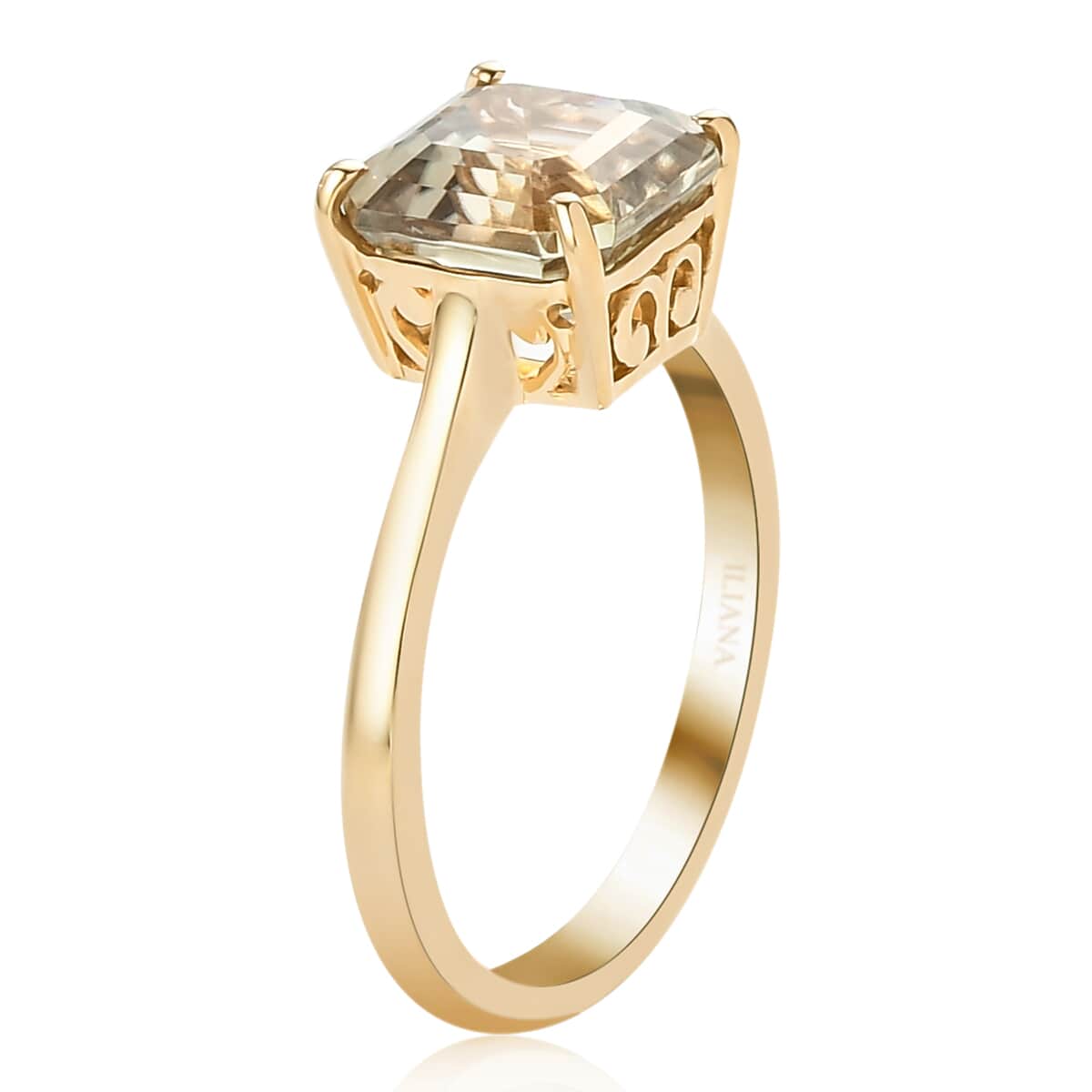 Iliana 18K Yellow Gold AAA Turkizite Solitaire Ring (Size 11.0) 3.35 ctw image number 3