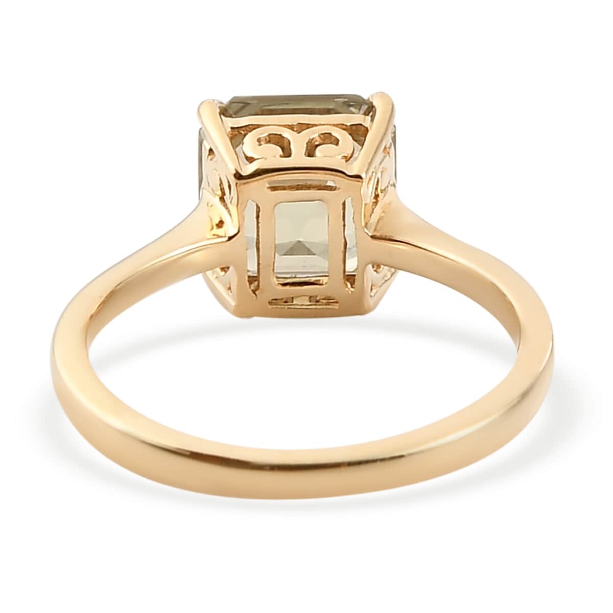 Iliana 18K Yellow Gold AAA Turkizite Solitaire Ring (Size 11.0) 3.35 ctw image number 4