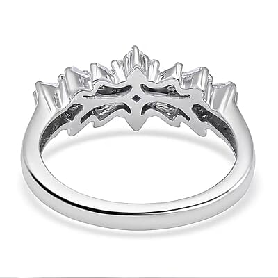 RHAPSODY IGI Certified Diamond E-F VS Ring in 950 Platinum 5 Grams 0.50 ctw