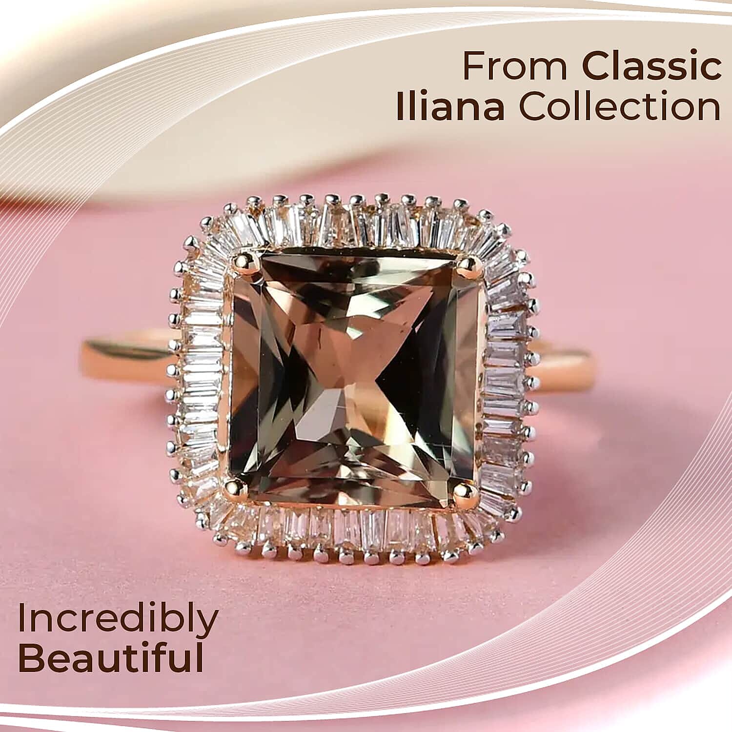 Iliana AAA Radiant Cut Turkizite and G-H SI Diamond 4.50 ctw Halo Ring, 18K Yellow Gold Ring, Turkizite Ring, Gold Gifts For Her 4.70 Grams (Size 5.00)