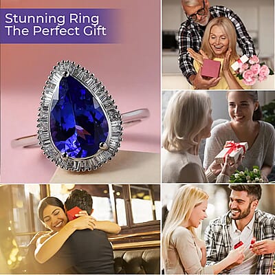 Rhapsody AAAA Tanzanite and E-F VS2 Diamond 3.00 ctw Ring in 950 Platinum (Size 7.5) 4.40 Grams