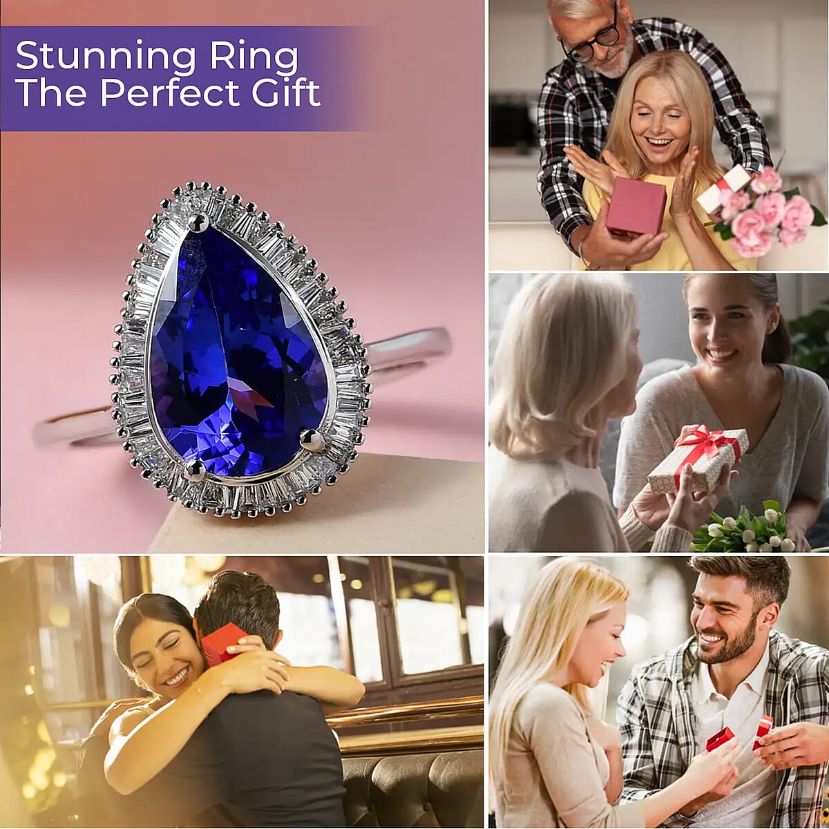 Rhapsody AAAA Tanzanite and E-F VS2 Diamond 3.00 ctw Ring in 950 Platinum (Size 10.5) 4.40 Grams image number 3