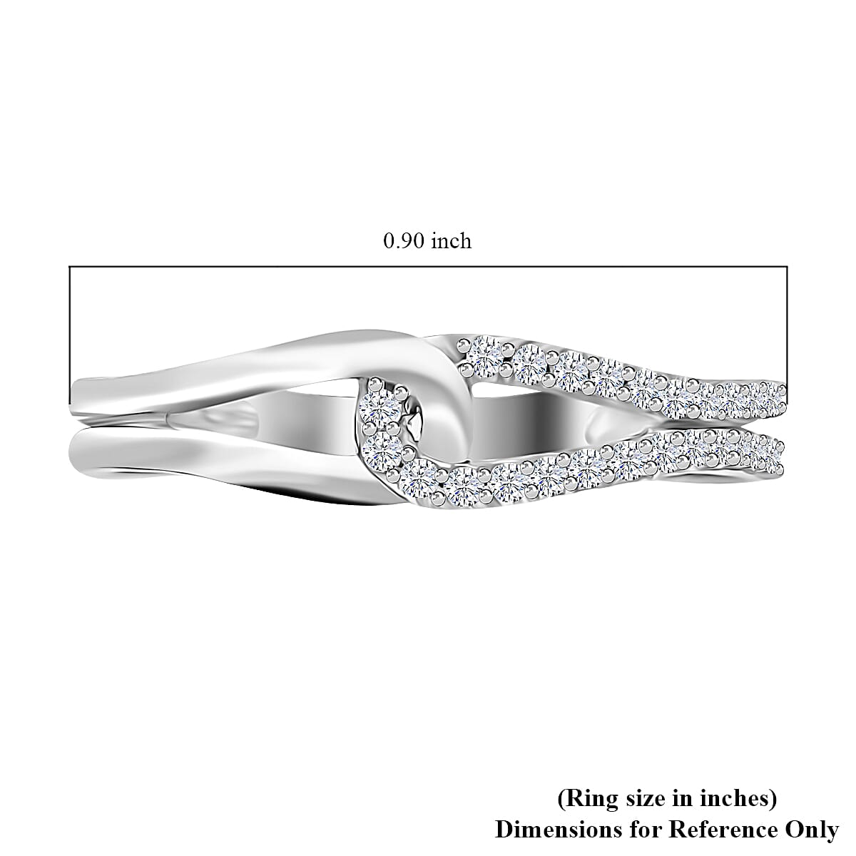 Iliana IGI Certified 18K White Gold G-H SI Diamond Band Ring (Size 5.0) 0.20 ctw