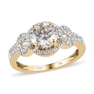 Luxoro 10K Yellow Gold Moissanite Ring, Promise Rings (Size 10.0) 1.40 ctw