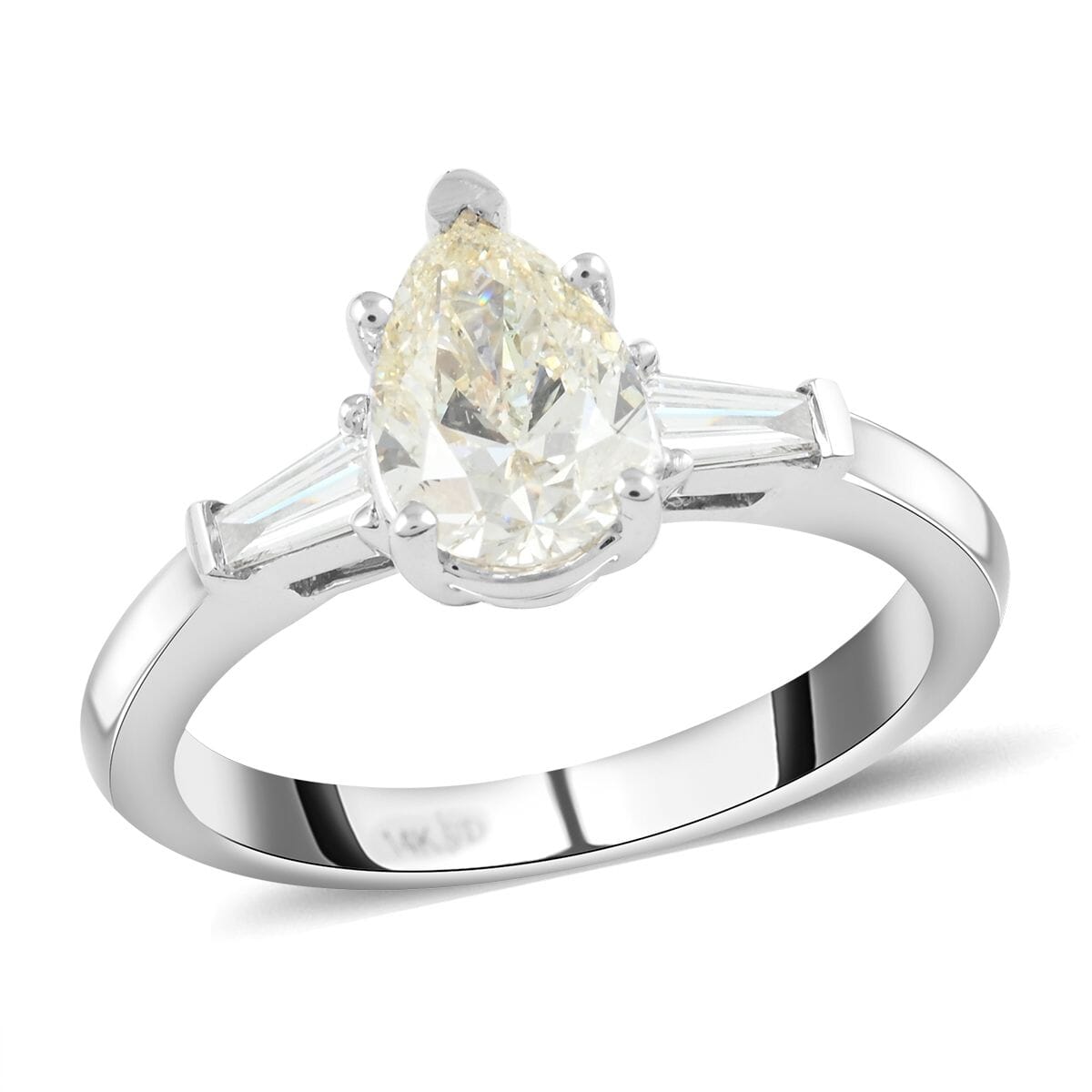 LUXORO 14K White Gold Premium Espirito Santo Aquamarine and G-H I2 Diamond Ring 3.85 Grams 4.50 ctw image number 0