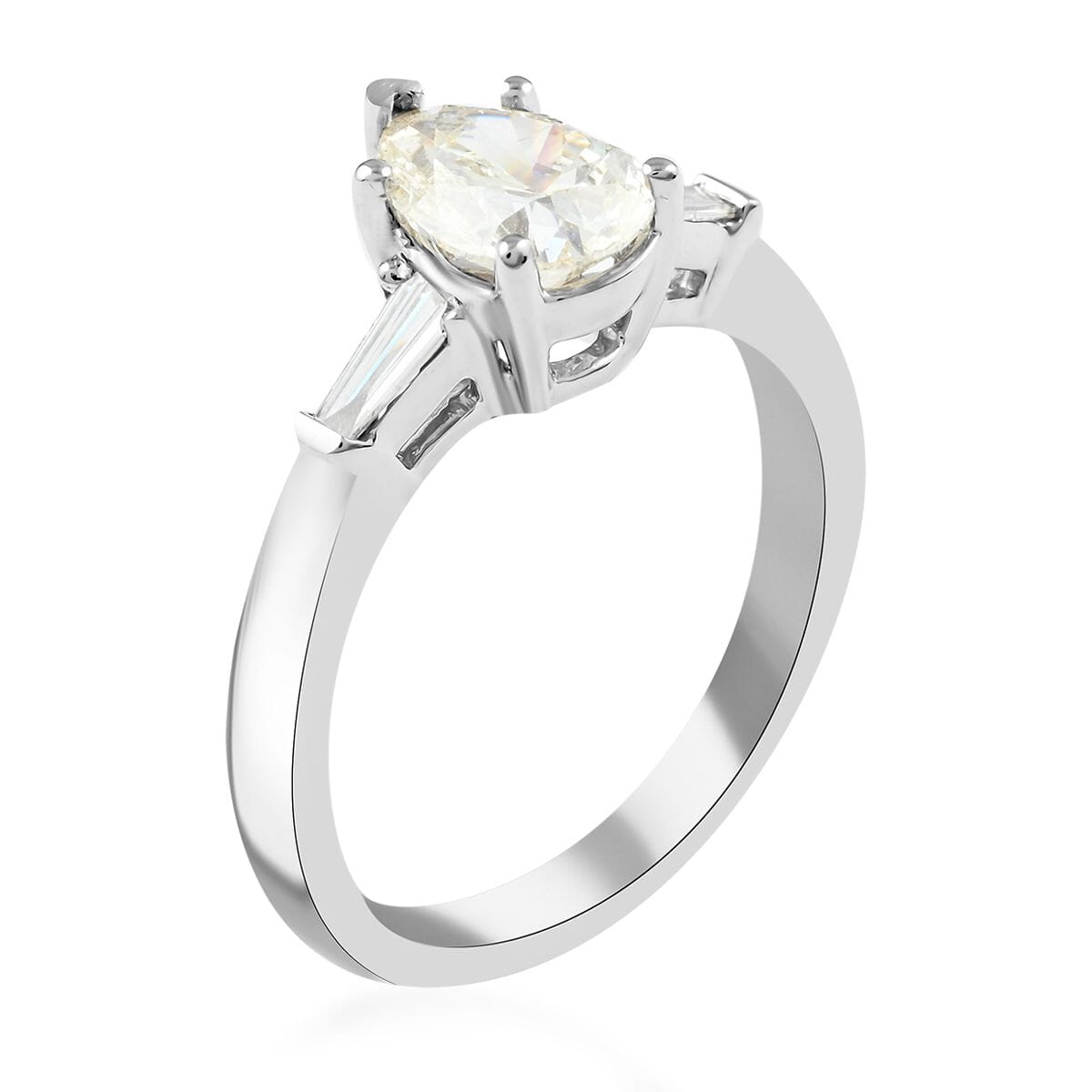 LUXORO 14K White Gold Premium Espirito Santo Aquamarine and G-H I2 Diamond Ring 3.85 Grams 4.50 ctw image number 3