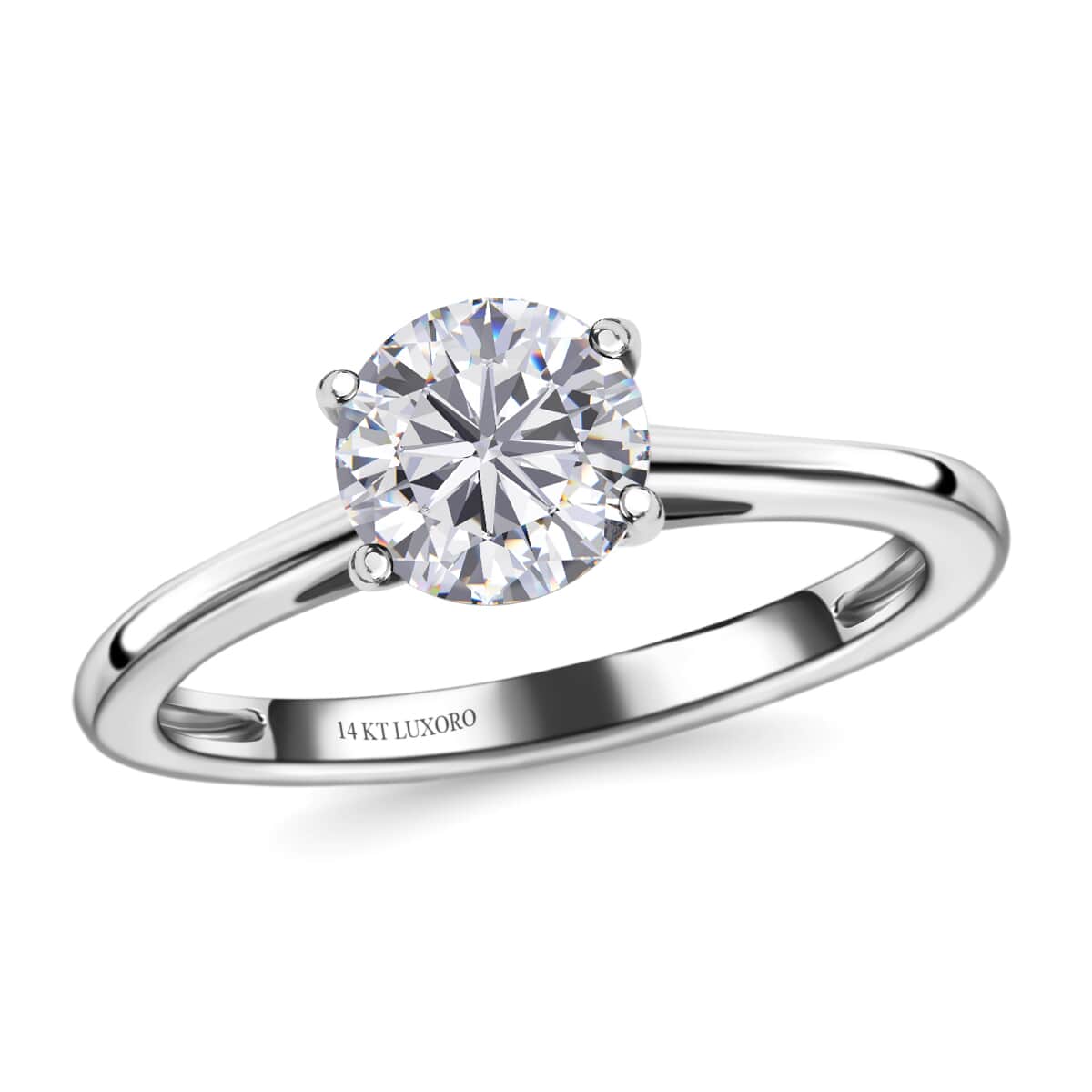 Luxoro G-H SI Luxuriant Lab Grown Diamond Solitaire Ring,14K White Gold Ring, Diamond Ring, Gifts For Her, Diamond Jewelry 1.00 ctw image number 0