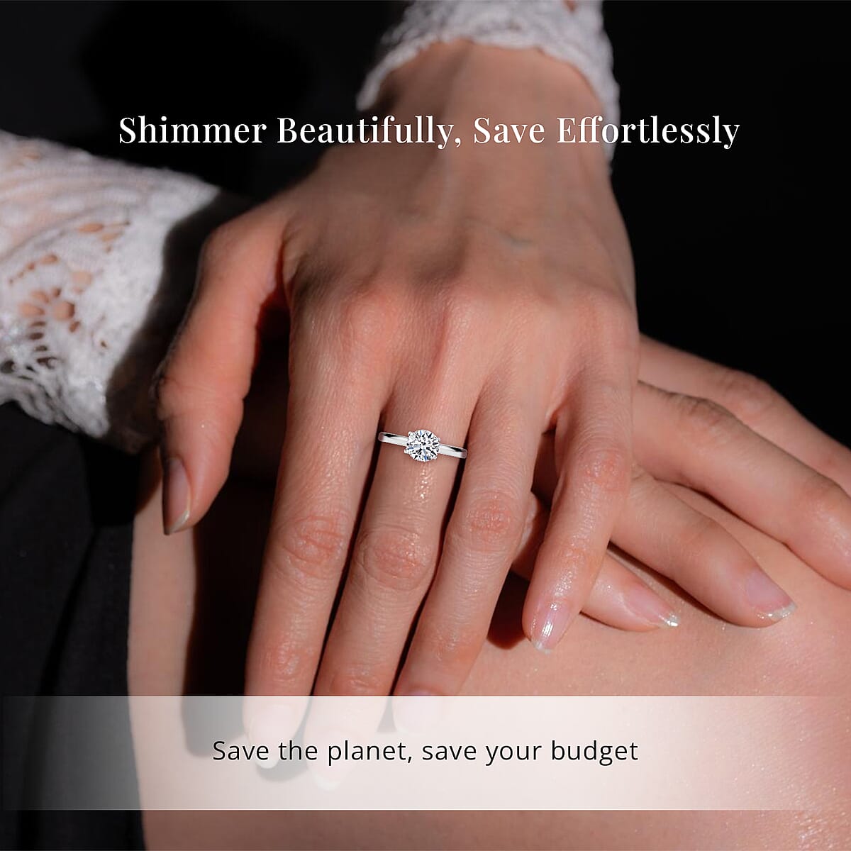 Luxuriant Lab Grown Diamond G-H SI 1.00 ctw Solitaire Ring,14K White Gold Ring, Diamond Ring, Gifts For Her, Diamond Jewelry (Size 9.5) image number 1