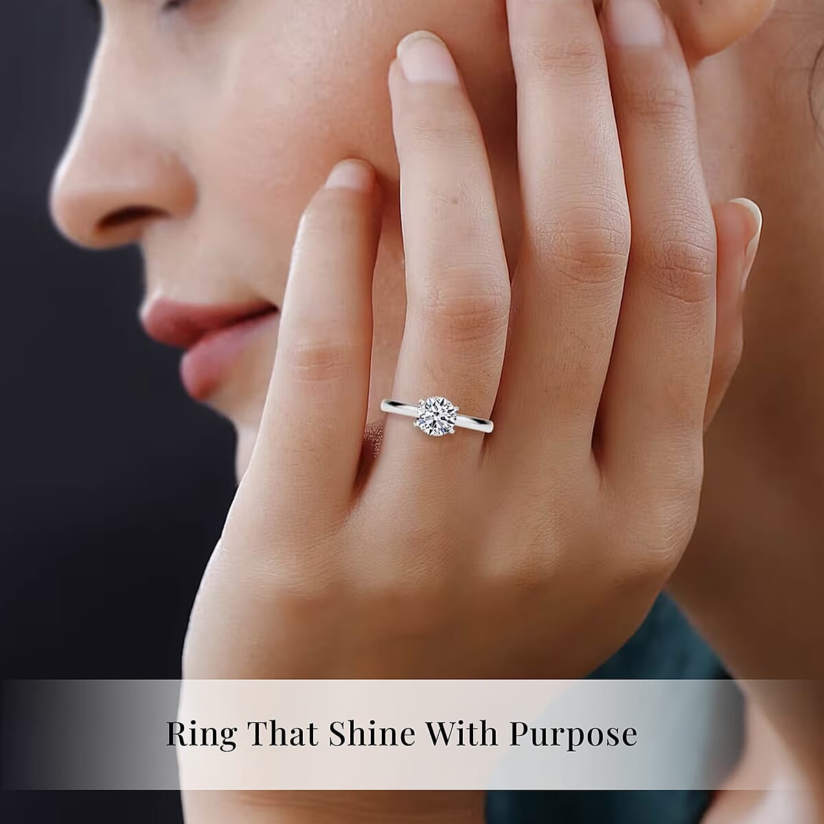 Luxuriant Lab Grown Diamond G-H SI 1.00 ctw Solitaire Ring,14K White Gold Ring, Diamond Ring, Gifts For Her, Diamond Jewelry (Size 9.5) image number 6