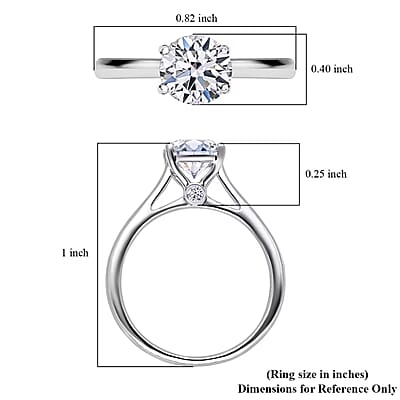 Luxoro G-H SI Luxuriant Lab Grown Diamond Solitaire Ring,14K White Gold Ring, Diamond Ring, Gifts For Her, Diamond Jewelry 1.00 ctw