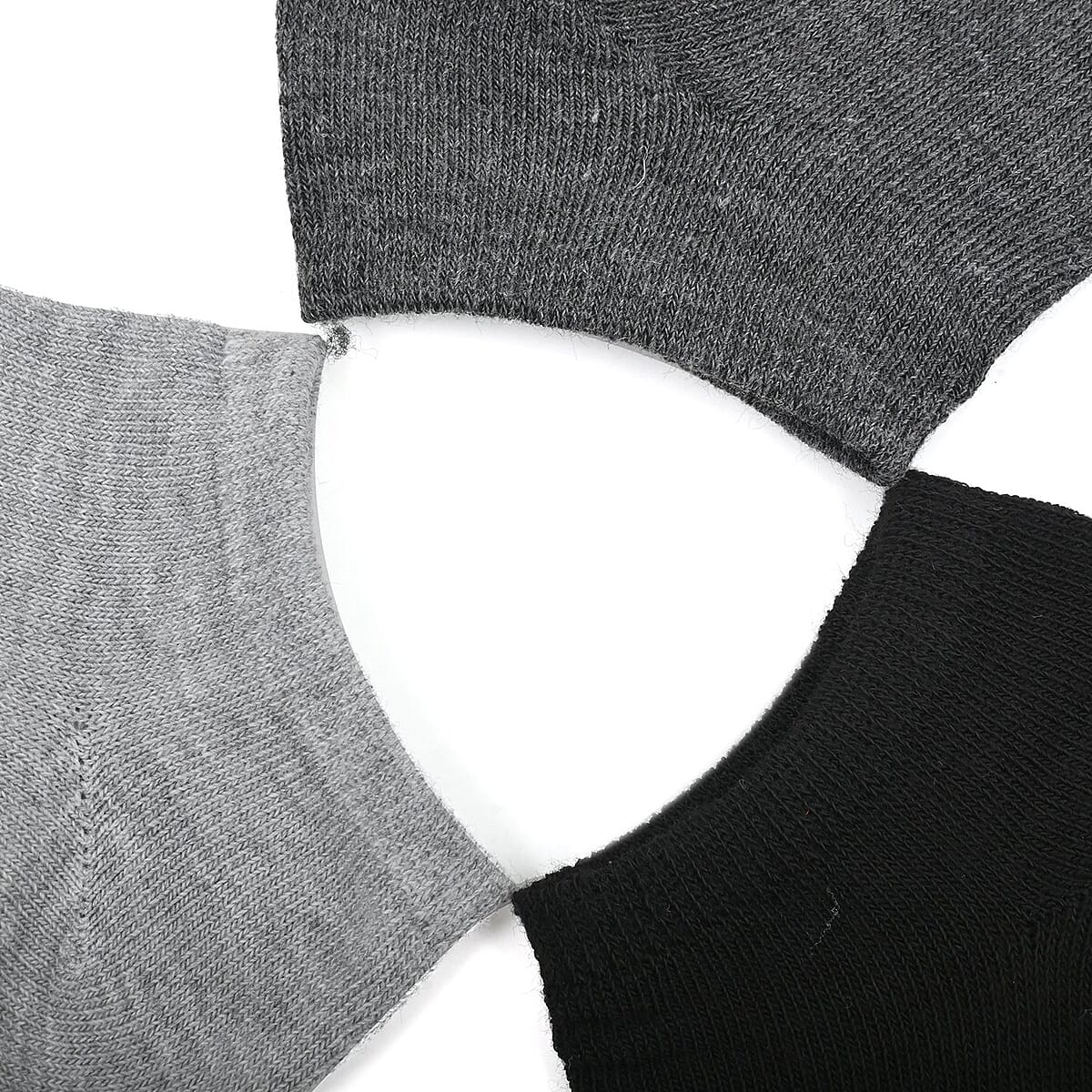 Closeout US POLO ASSN 10 Pairs Women's Low Cut Socks (Sizes 4-10) -Gray image number 3