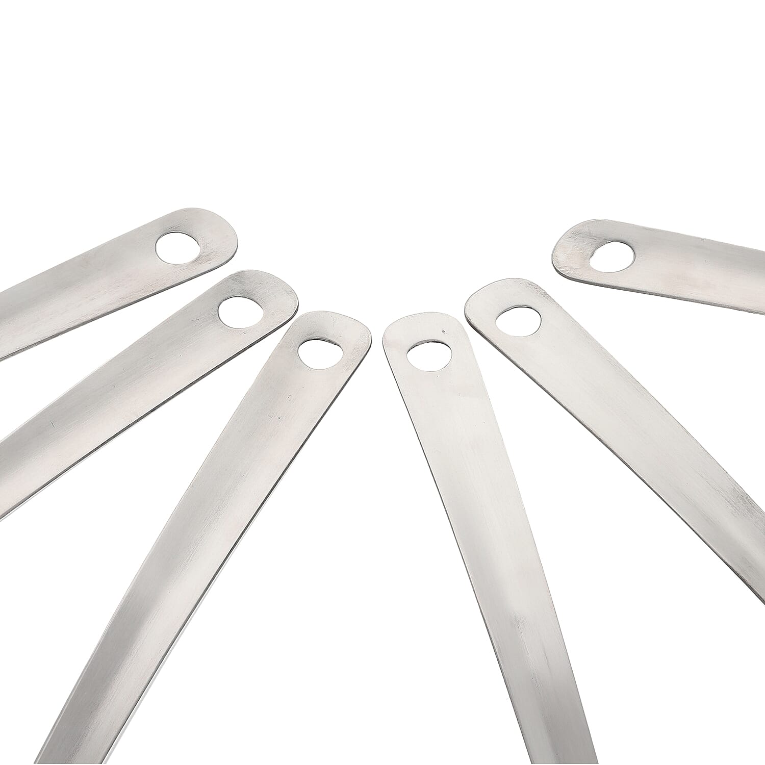 Set of 6 Stainless Steel with Nylon on The Top Laddle, Spaghetti Spoon, Slotted Turner, Slotted Spoon, Basting Spoon, Skimmer
