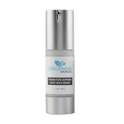 SILK GENESIS Shungite Face Serum 1oz & Moisturizing Cream 4oz Skincare Duo , Anti Aging Serum , Face Serum , Face Moisturizer , Moisturizer Cream , Skin Care Products