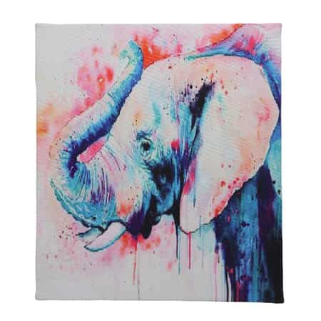 Canvas Framed Digital Elephant Print Wall Hanging Painting image number 0