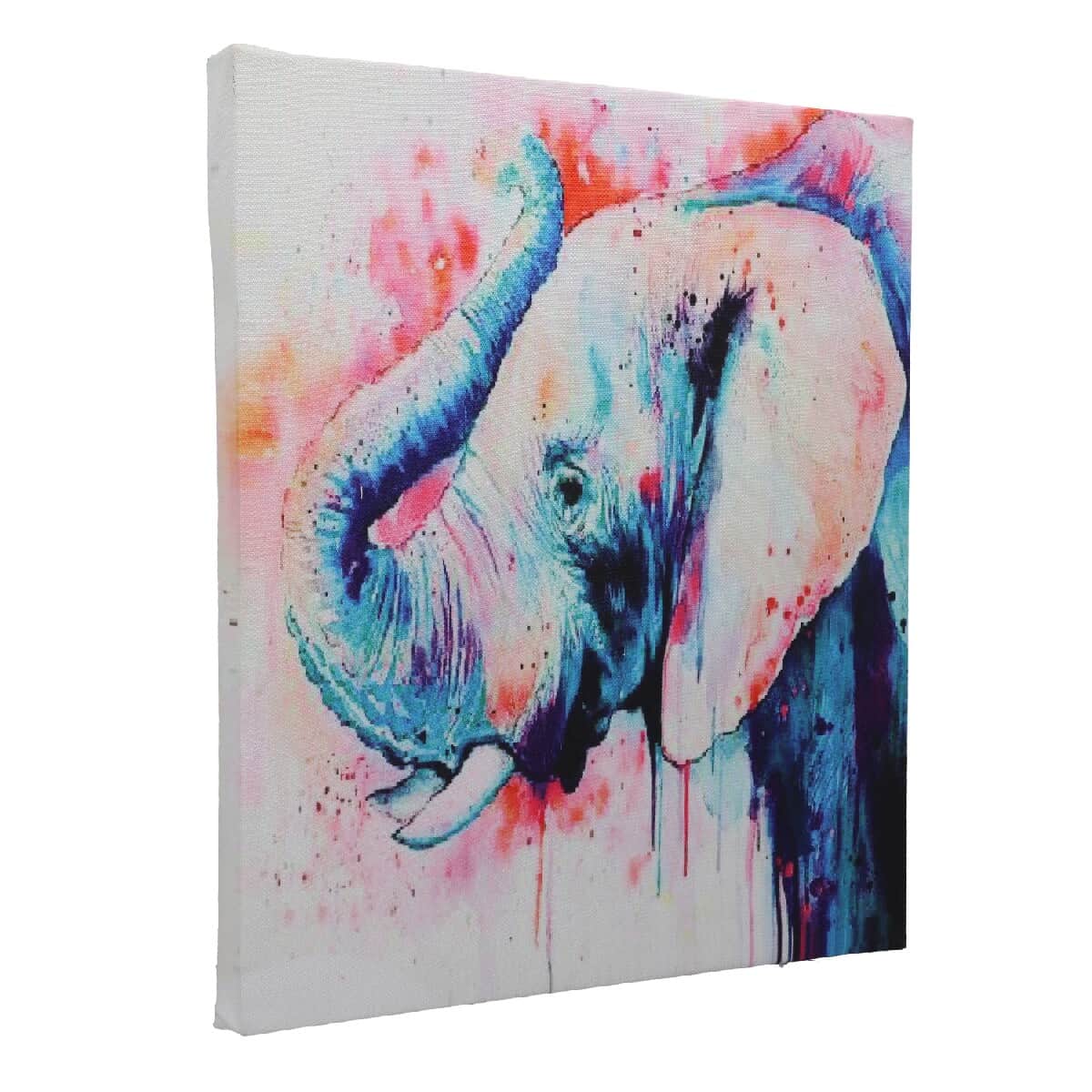 Canvas Framed Digital Elephant Print Wall Hanging Painting image number 6