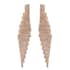 White Crystal Earrings in Goldtone 1.01 ctw image number 0