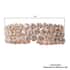 White Austrian Crystal Triple-Row Cuff Bracelet in Rosetone (6.50 In) image number 4