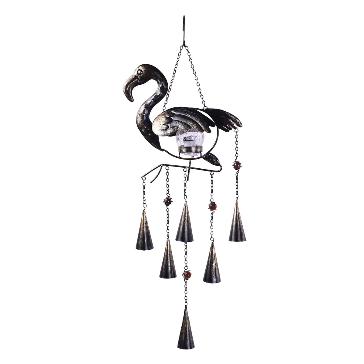 Homesmart Flamingo Shaped Wind Bell with Solar Light (40 mAh) image number 0