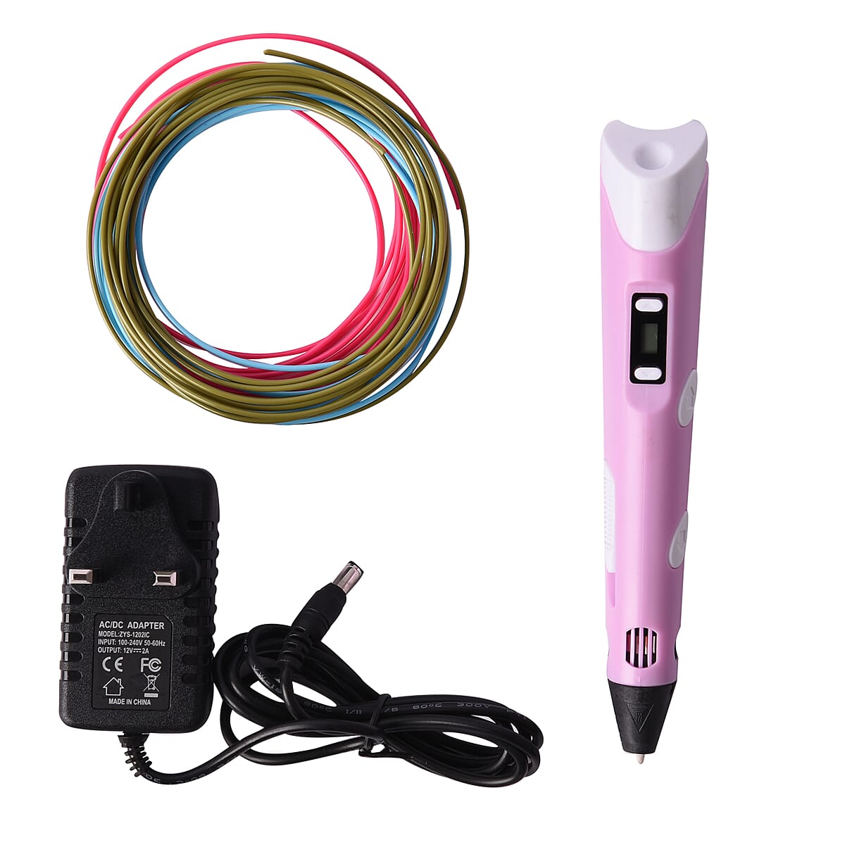 Pink Professional Printing 3D Magic Pen with OLED Display with 3 Colors image number 0