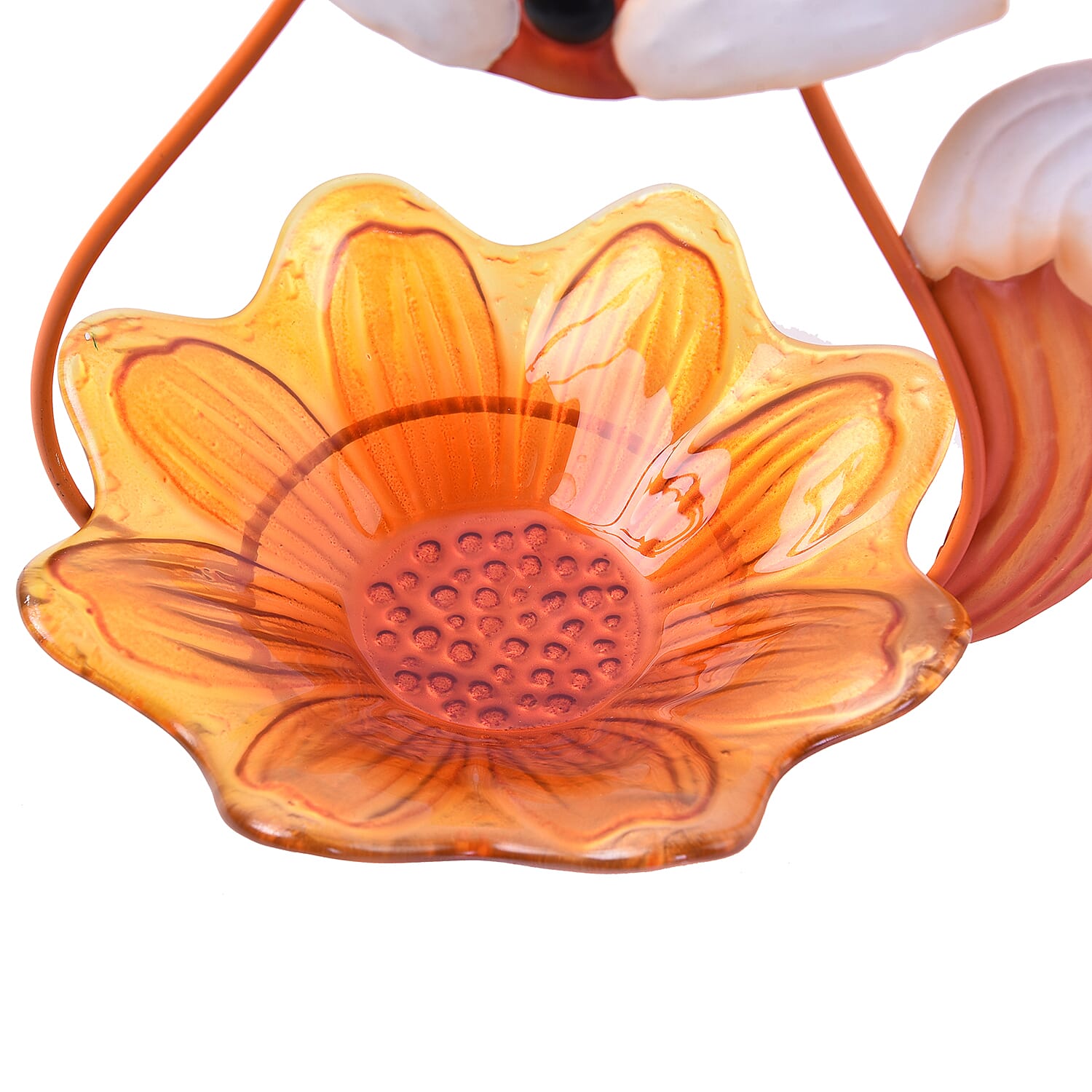 Homesmart Multicolored Handmade Decorative Fox Shape Metal Mesh Bird Feeder With Hanging Hook For Garden Decor