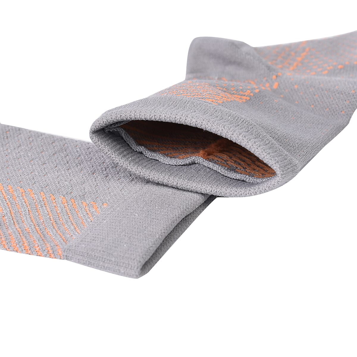 Set of 3 Pairs of Gray Copper Infused Compression Set of Foot, Gloves and Calf Sleeves - M image number 4