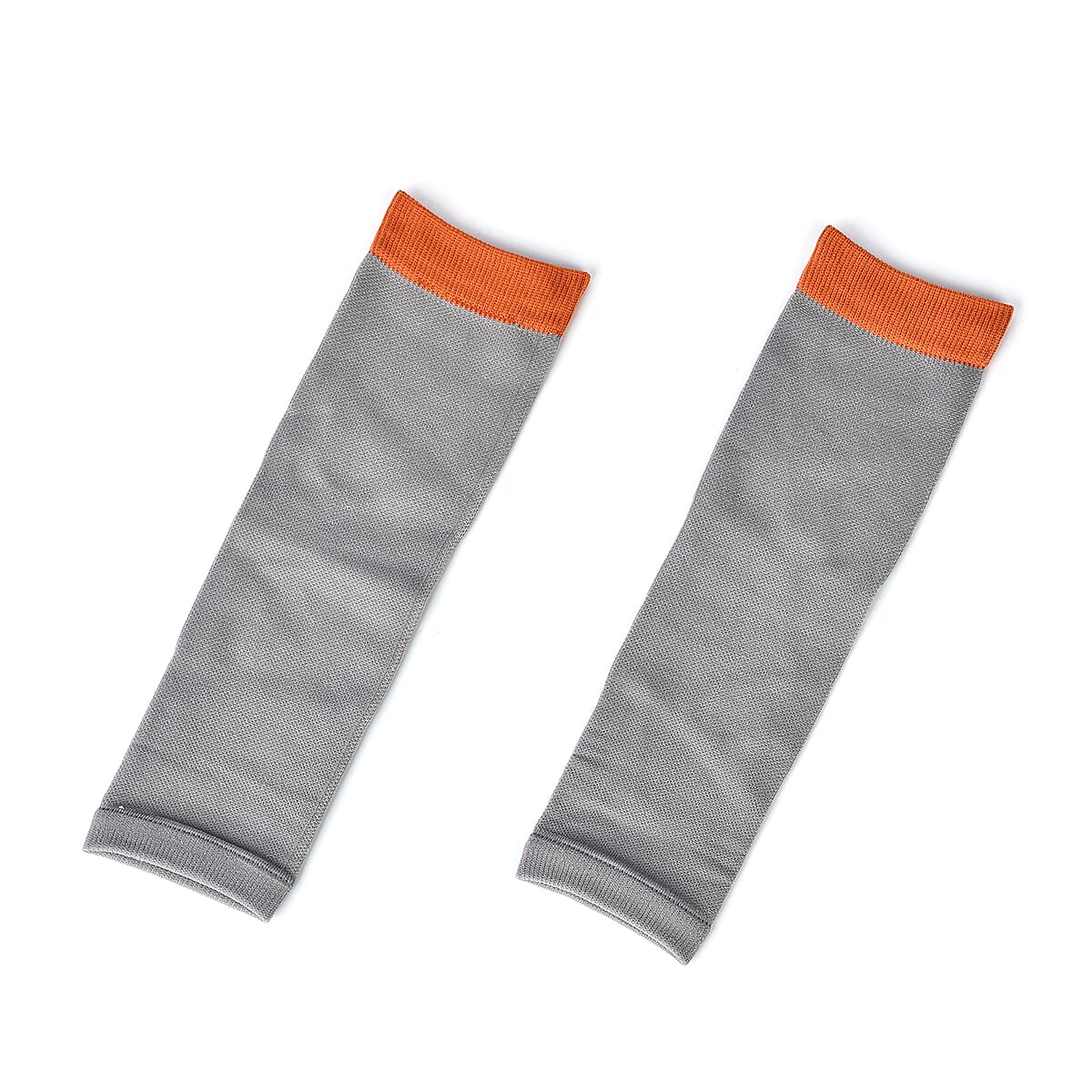 Set of 3 Pairs of Gray Copper Infused Compression Set of Foot, Gloves and Calf Sleeves - M image number 5