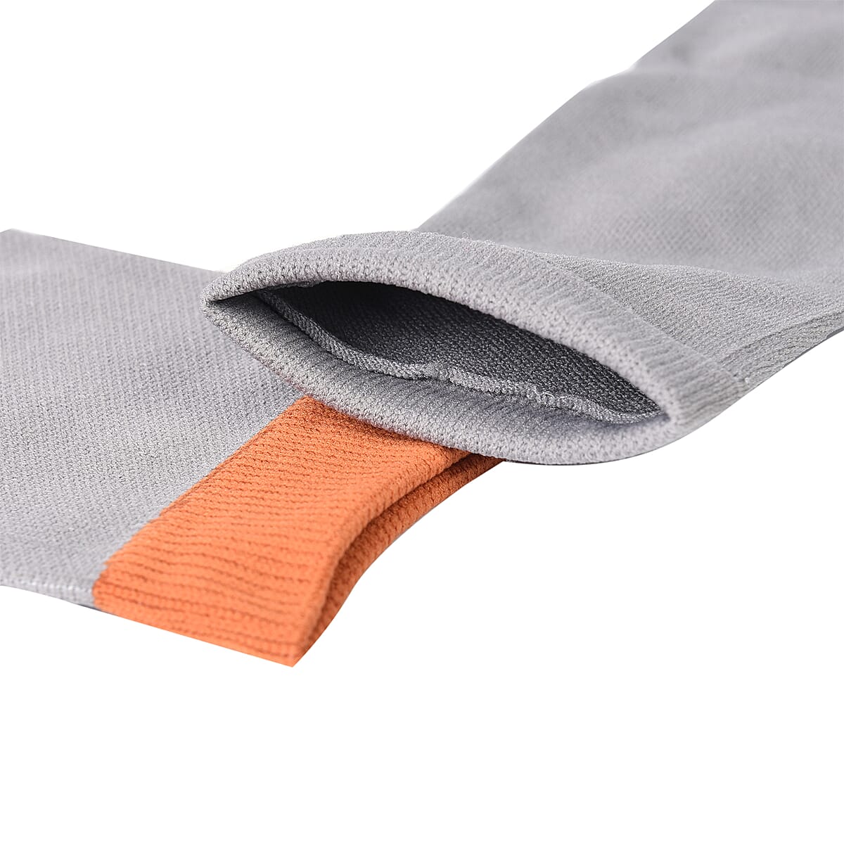 Set of 3 Pairs of Gray Copper Infused Compression Set of Foot, Gloves and Calf Sleeves - M image number 6