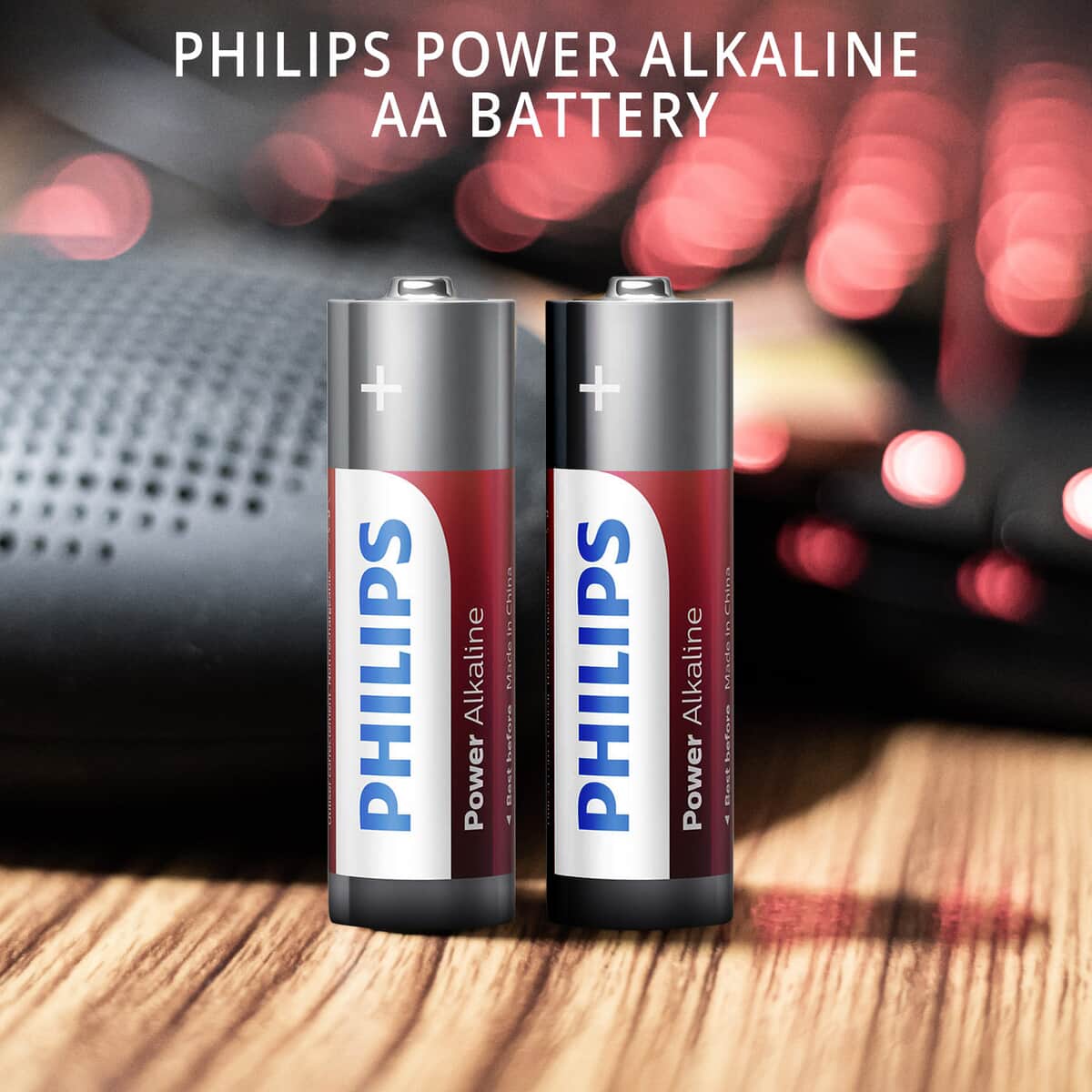 Philips Power Alkaline 4 Pack AA Battery image number 1