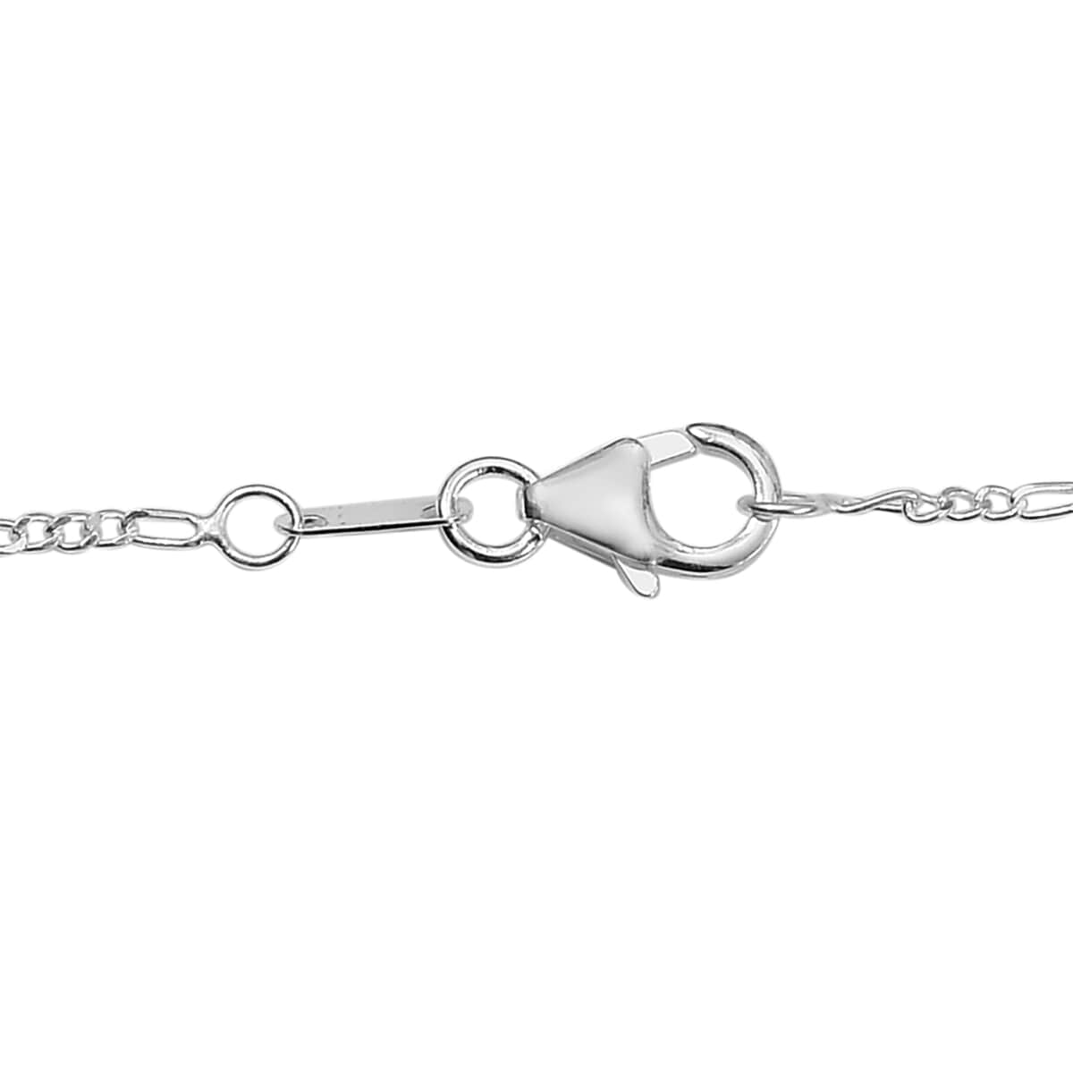 Italian Figaro Chain 24 Inch in Sterling Silver 3.10 Grams image number 3