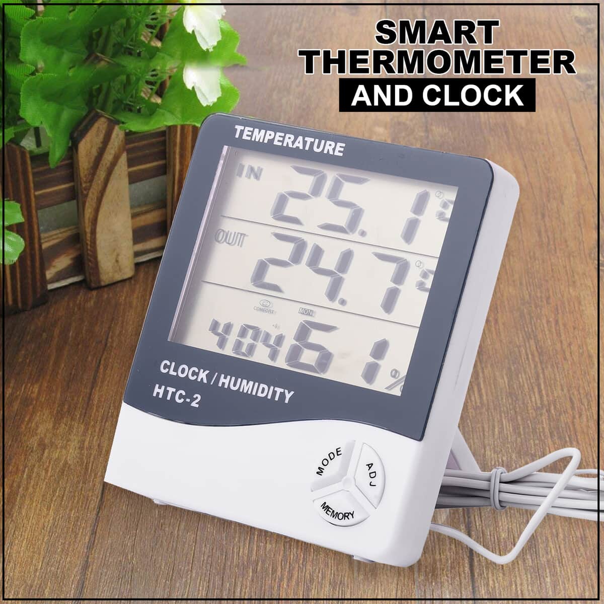 Homesmart Thermometer and Clock image number 1