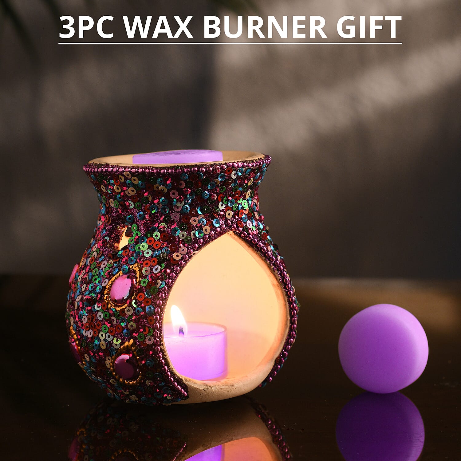 Peacock 3pc Wax Burner Gift Pack -Lavender