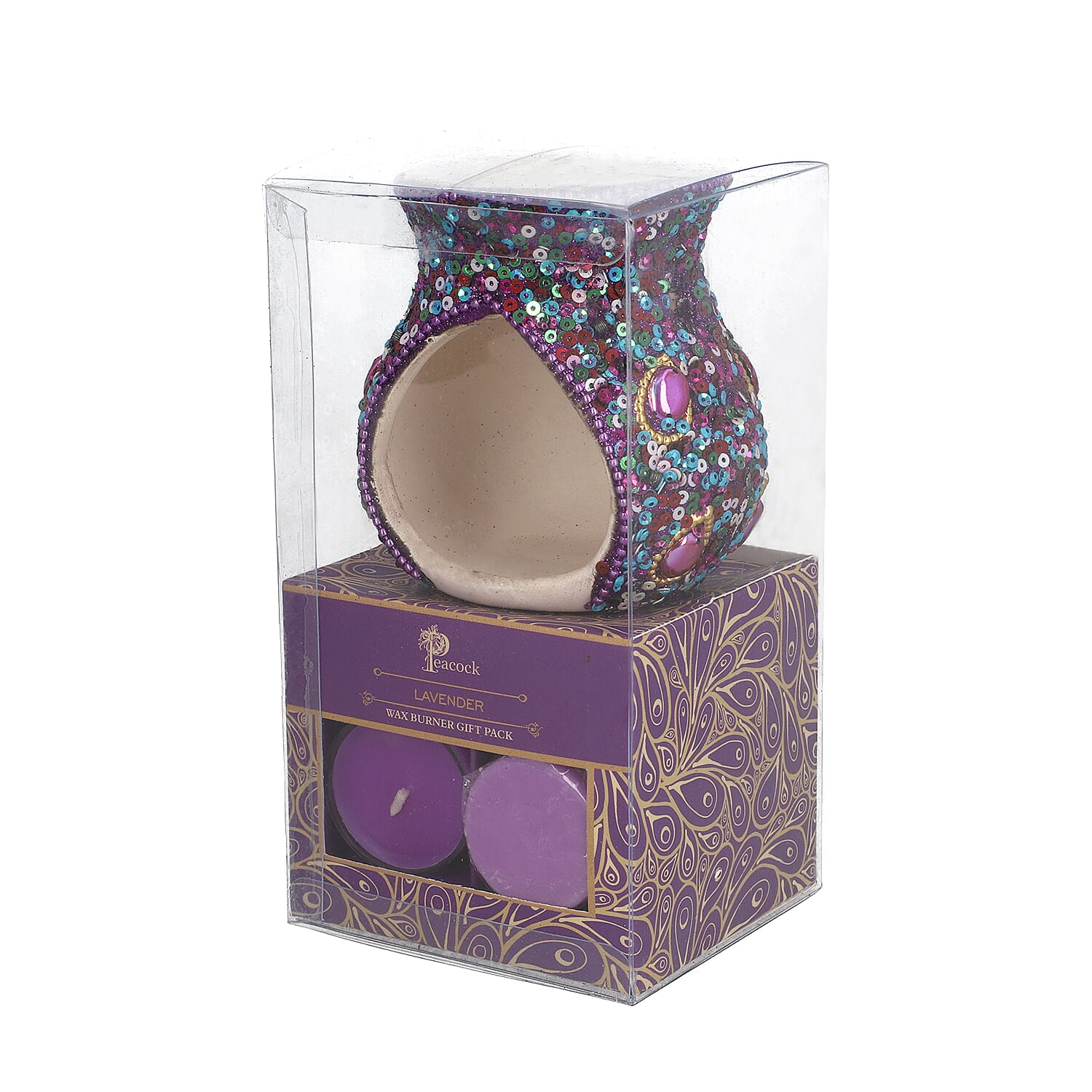 Peacock 3pc Wax Burner Gift Pack -Lavender