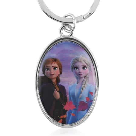 Disney Frozen Pendant Keychain in Silvertone image number 1