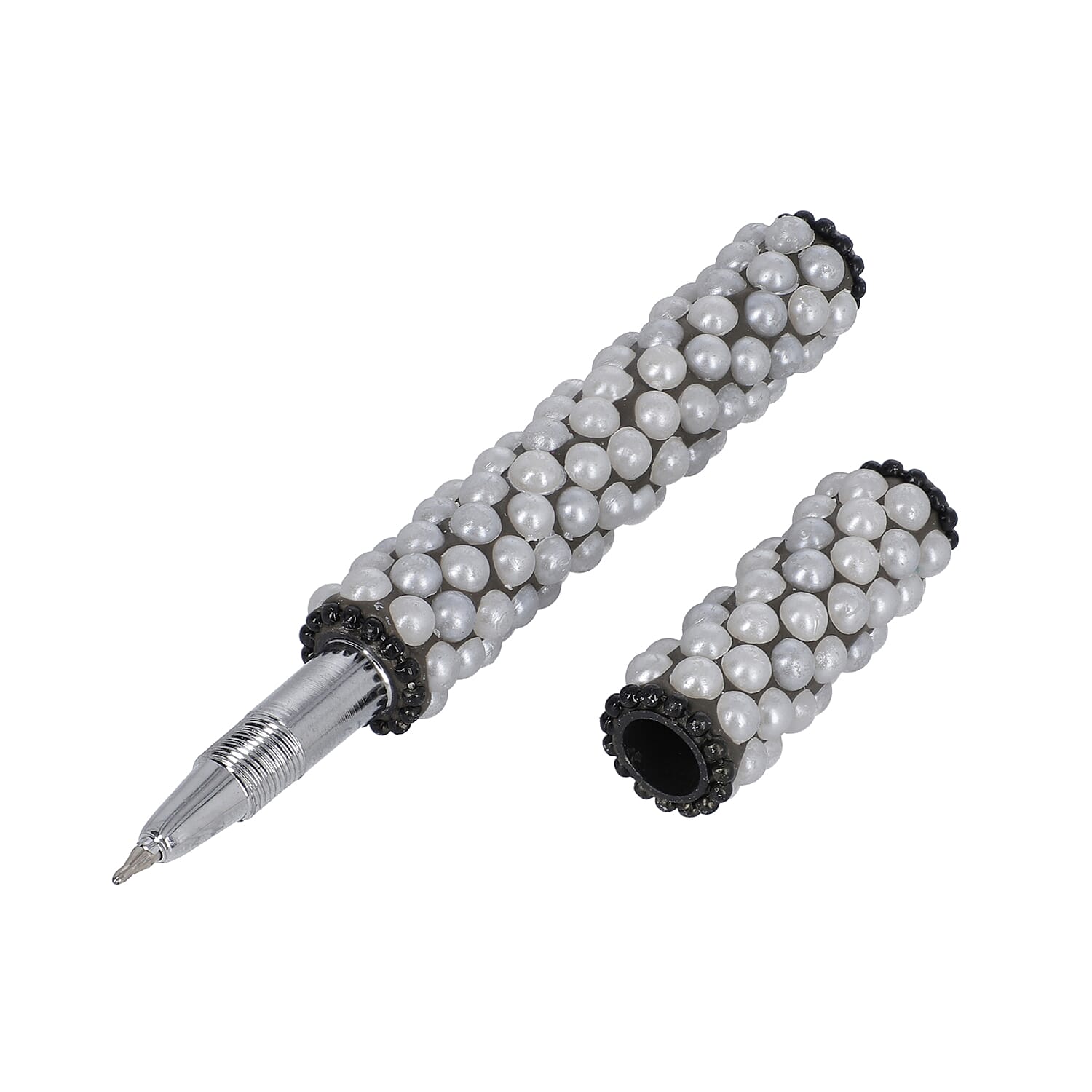Set of 3 Black Color Blink Pens, Key Chain Pen and Pearl Pen