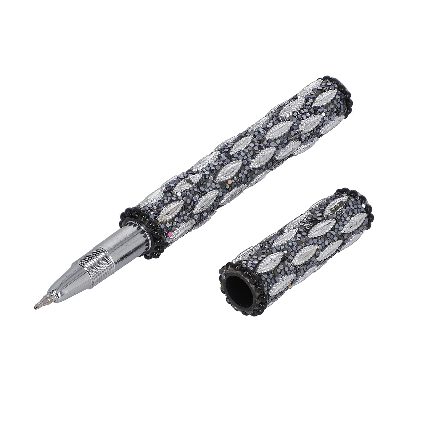 Set of 3 Black Color Blink Pens, Key Chain Pen and Pearl Pen