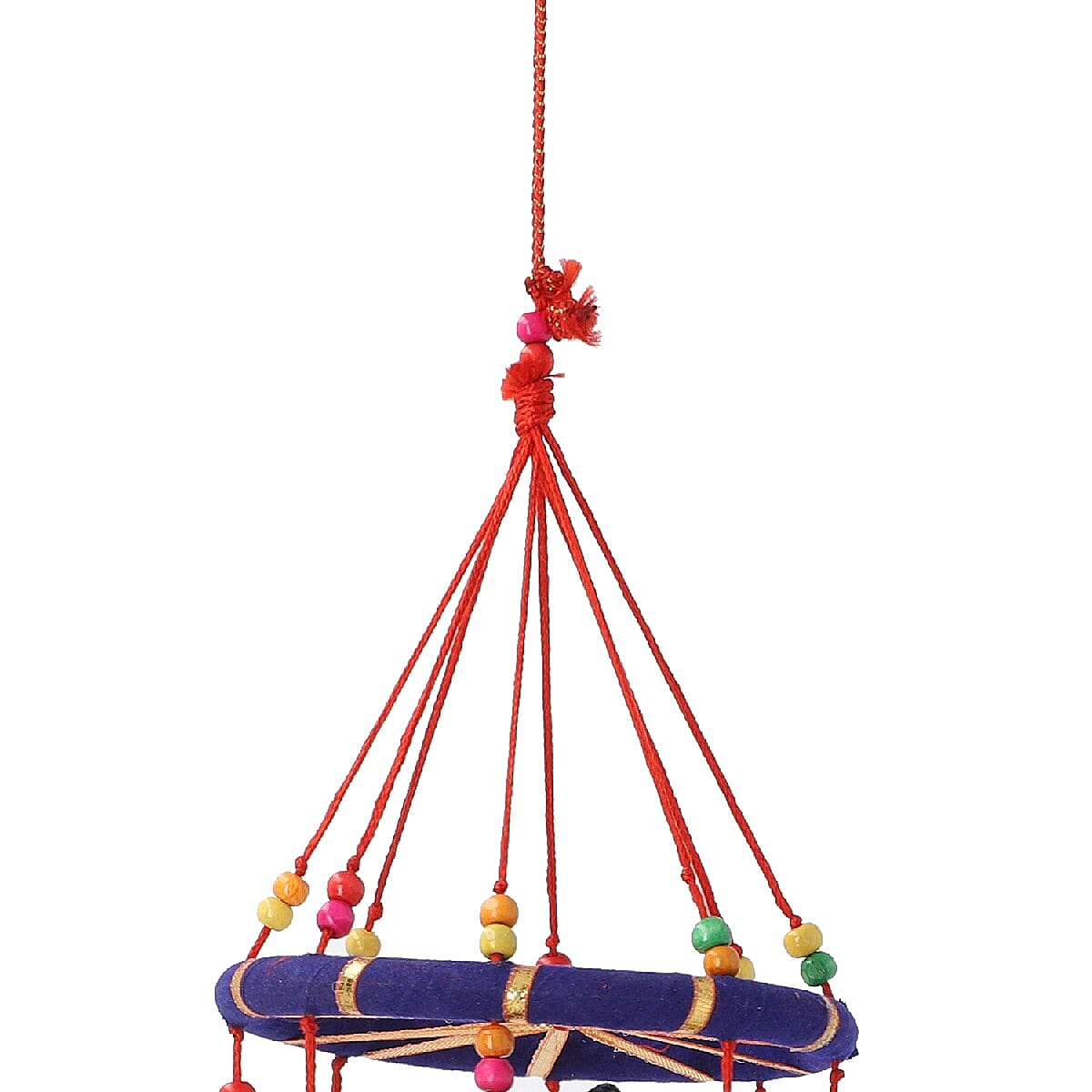 Handmade Multi Color Elephant Wind Chimes image number 6