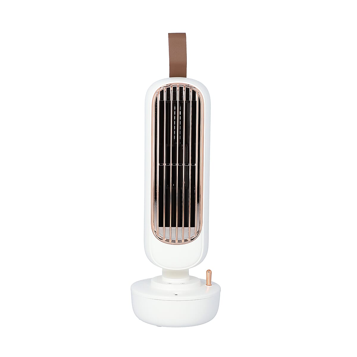 White 2 in 1 Humidifier and Bladeless Fan with 220ml Water Tank Capacity (5W) image number 0