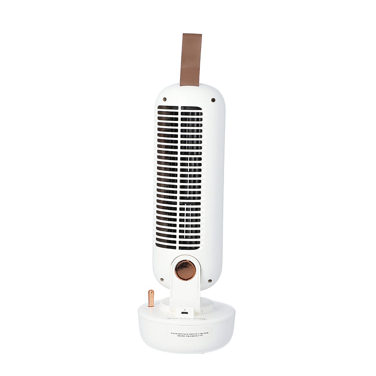 White 2 in 1 Humidifier and Bladeless Fan with 220ml Water Tank Capacity (5W) image number 6